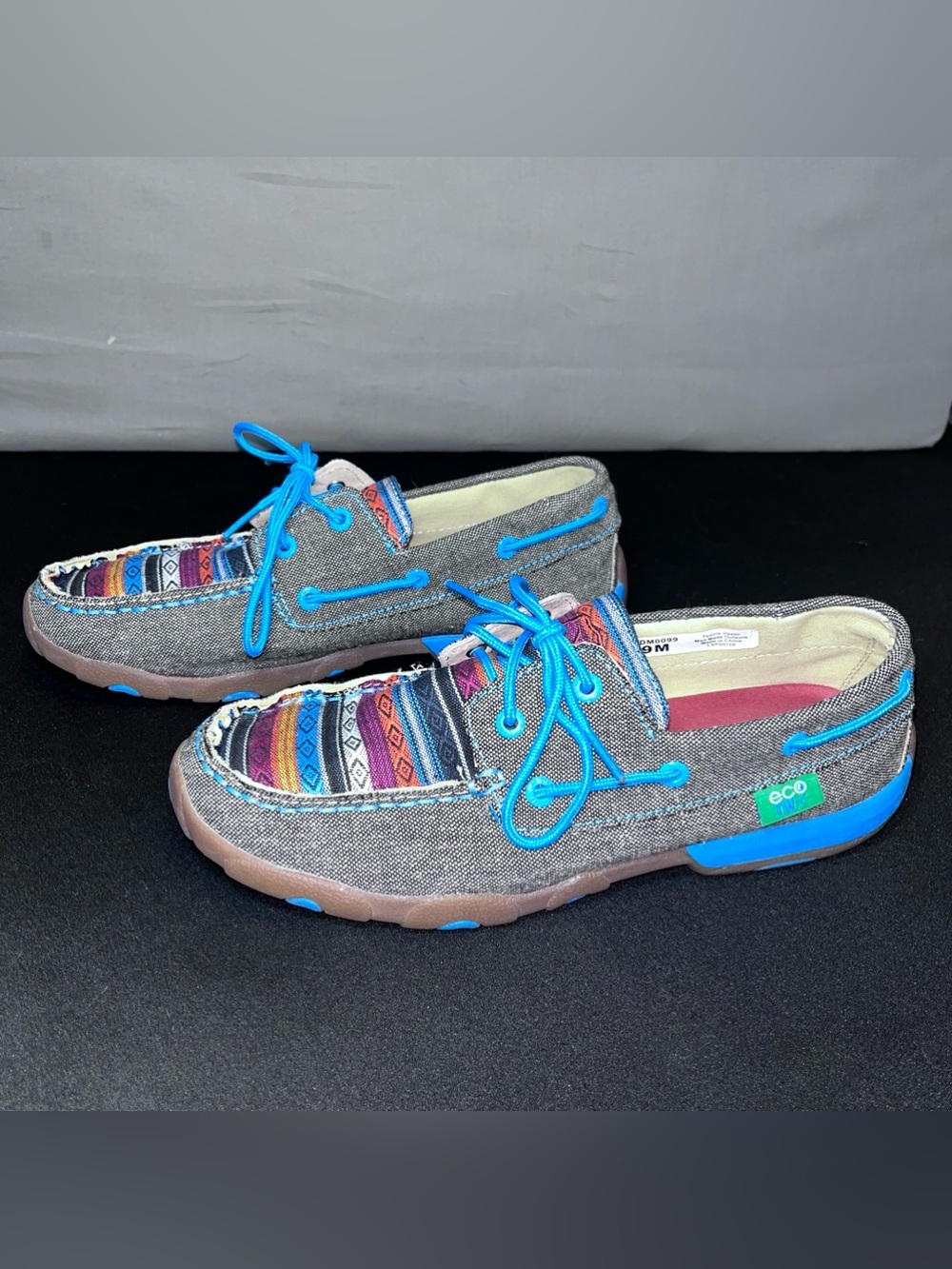 Twisted X Eco Women's Boat Shoe Driving Moccasins Size 9